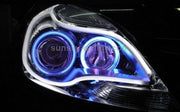 Lampada morbida per luci di marcia diurna per auto da 2 pezzi 12V, luce blu, lunghezza: 30 cm, 30cm