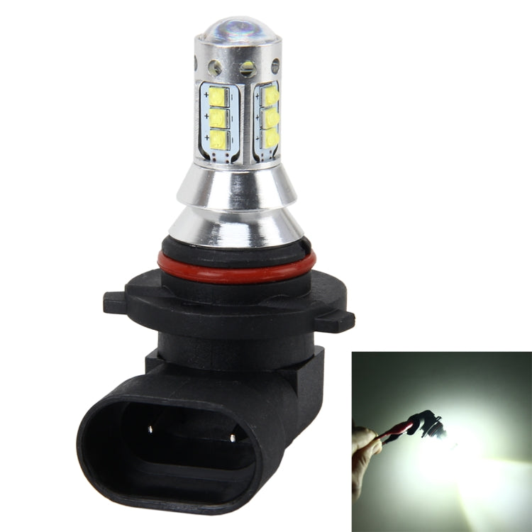 9006 Fendinebbia per auto 50W 500 LM 6000K con 16 lampade CREE, DC 12V-24V, 9006