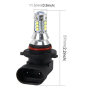 9006 Fendinebbia per auto 50W 500 LM 6000K con 16 lampade CREE, DC 12V-24V, 9006