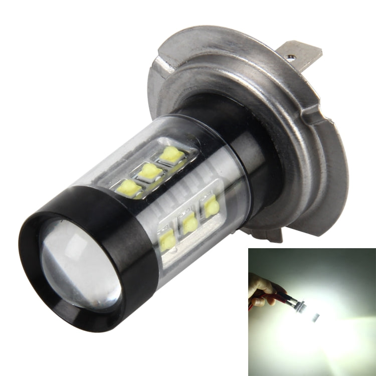 Fendinebbia per auto H7 4.2W 290 LM 6000K con 16 lampade 3535, DC 12V-24V, H7