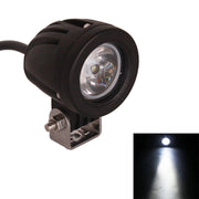 DC 9-32V 10W 1000LM 6500K Impermeabile per veicoli Auto Barche Marine Luci da lavoro esterne Luci di emergenza 30 gradi Spot Light Lampadine per auto a LED con 1 luce LED CREE intensa, Spot Light+10W