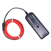 YouOKLight Neon EL Lampada a striscia flessibile rotonda fredda con scatola batteria da 3 V per decorazione auto per feste da ballo, lunghezza: 3 m, 3M Blue Light, 3M Grenn Light, 3M Red Light