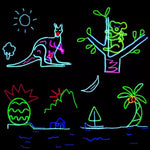 YouOKLight Neon EL Lampada a striscia flessibile rotonda fredda con scatola batteria da 3 V per decorazione auto per feste da ballo, lunghezza: 3 m, 3M Blue Light, 3M Grenn Light, 3M Red Light