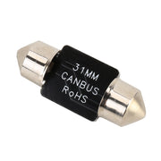 2 PZ 31mm DC12V / 1.5W / 6000K / 110LM 4LED SMD-3030 Lampada da lettura per auto Dome Light, con decodificatore, 31mm