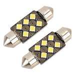 2 PZ 36mm DC12V / 1.5W / 6000K / 110LM 6LED SMD-3030 Lampada da lettura per auto Dome Light, con decodificatore, 36mm