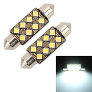 2 PZ 39mm DC12V / 1.5W / 6000K / 110LM 8LED SMD-3030 Lampada da lettura per auto Dome Light, con decodificatore, 39mm