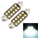2 PZ 41mm DC12V / 1.5W / 6000K / 110LM 10LED SMD-3030 Lampada da lettura per auto Dome Light, con decodificatore, 41mm