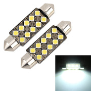 2 PZ 41mm DC12V / 1.5W / 6000K / 110LM 10LED SMD-3030 Lampada da lettura per auto Dome Light, con decodificatore, 41mm