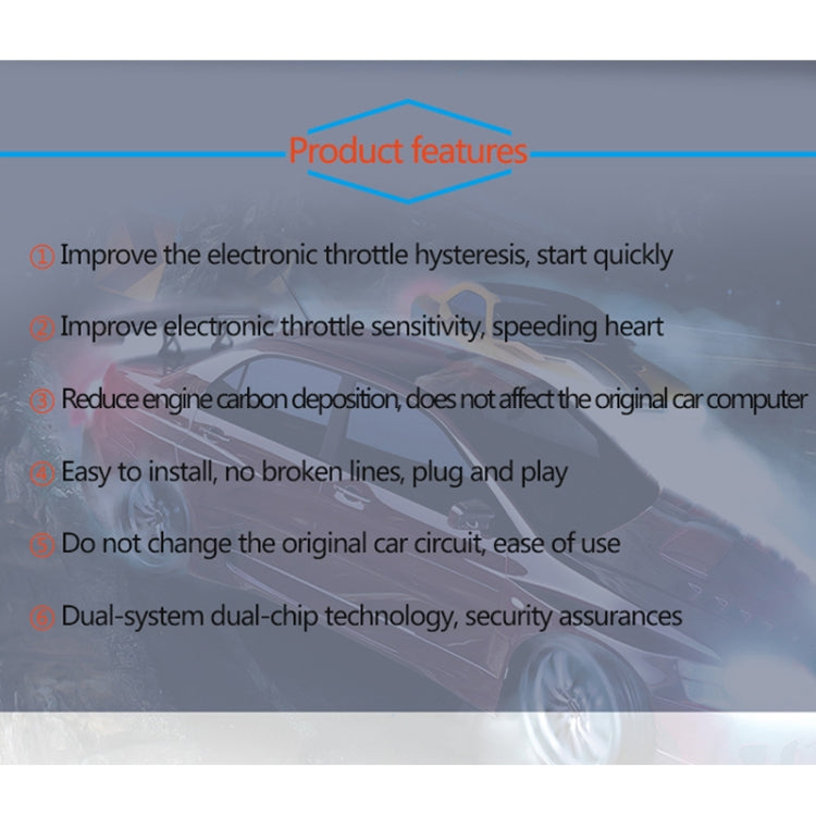 TROS TS-6Drive Potente Booster Controller elettronico dell'acceleratore per Honda CRV 2007-2011, For Honda CRV 2007-2011
