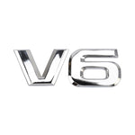Adesivo decorativo per carrozzeria in metallo a forma V6, V6 Shape