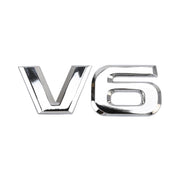 Adesivo decorativo per carrozzeria in metallo a forma V6, V6 Shape