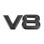 Adesivo decorativo per carrozzeria in metallo per auto a forma separata V8, V8 Separate Shape