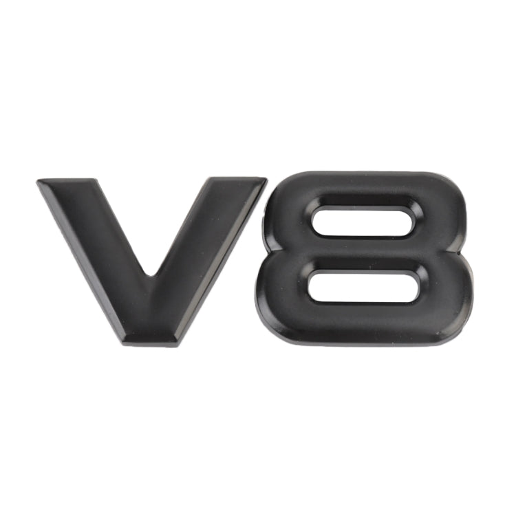 Adesivo decorativo per carrozzeria in metallo per auto a forma separata V8, V8 Separate Shape
