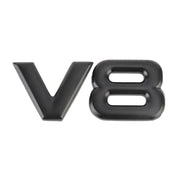 Adesivo decorativo per carrozzeria in metallo per auto a forma separata V8, V8 Separate Shape