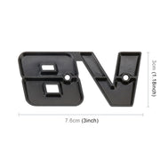 Adesivo decorativo per carrozzeria in metallo V8 Connect Shape, dimensioni: L, V8 Connect Shape, Size : L (Black), V8 Connect Shape, Size : L (Silver)