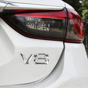 Adesivo decorativo per carrozzeria in metallo V8 Connect Shape, dimensioni: L, V8 Connect Shape, Size : L (Black), V8 Connect Shape, Size : L (Silver)