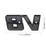 Adesivo decorativo per carrozzeria in metallo V8 Connect Shape, dimensioni: S, V8 Connect Shape, Size : S (Black), V8 Connect Shape, Size : S (Silver)