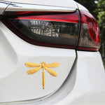 Adesivo decorativo per carrozzeria in metallo a forma di libellula, Dragonfly Shape (Gold), Dragonfly Shape (Silver)