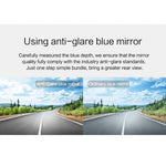 V100 Registratore per auto con specchietto retrovisore LCD touch screen da 7 pollici con fotocamera separata, visione grandangolare da 170 gradi, supporto visione notturna/video in loop/rilevamento movimento/sensore G/scheda TF, 7 inch