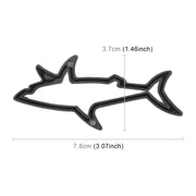 Adesivo decorativo per carrozzeria in metallo a forma di squalo, Shark Shape