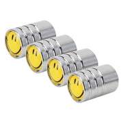 4 pezzi modello sorriso tappo serbatoio bocchino coperchio tappo serbatoio tappo pneumatico auto motore bicicletta tappi valvola pneumatici, Smile Pattern