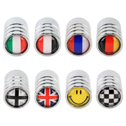 4 pezzi modello sorriso tappo serbatoio bocchino coperchio tappo serbatoio tappo pneumatico auto motore bicicletta tappi valvola pneumatici, Smile Pattern