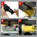 3R-2146 Visiere parasole per specchietti da guida abbaglianti antiriflesso a doppio lato per auto, 3R-2146