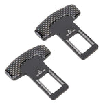 Clip per fibbia per cintura di sicurezza per auto in fibra di carbonio 2 in 1, Seat Belt Buckle Clip