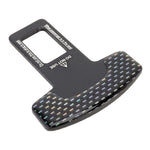 Clip per fibbia per cintura di sicurezza per auto in fibra di carbonio 2 in 1, Seat Belt Buckle Clip