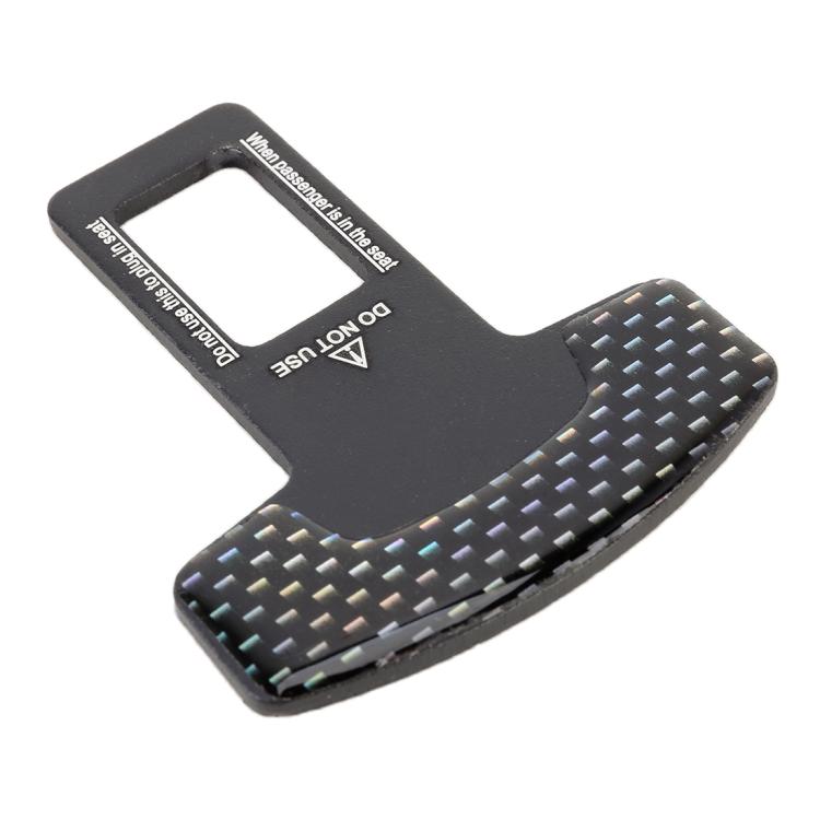 Clip per fibbia per cintura di sicurezza per auto in fibra di carbonio 2 in 1, Seat Belt Buckle Clip