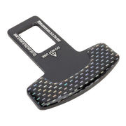 Clip per fibbia per cintura di sicurezza per auto in fibra di carbonio 2 in 1, Seat Belt Buckle Clip