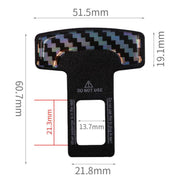 Clip per fibbia per cintura di sicurezza per auto in fibra di carbonio 2 in 1, Seat Belt Buckle Clip