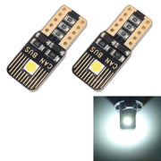 2 PZ T10 / W5W / 168 / 194 DC12V / 1.3W / 6000K / 110LM 2LED SMD-3030 Luce di ingombro per auto, con decodificatore, 2LEDs SMD-3030