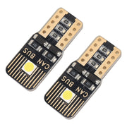 2 PZ T10 / W5W / 168 / 194 DC12V / 1.3W / 6000K / 110LM 2LED SMD-3030 Luce di ingombro per auto, con decodificatore, 2LEDs SMD-3030