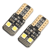 2 PZ T10 / W5W / 168 / 194 DC12V / 1,6W / 6000K / 130LM 4LED SMD-3030 Luce di ingombro per auto, con decodificatore, 4LEDs SMD-3030