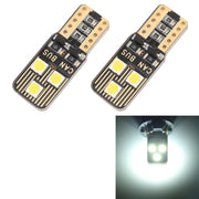 2 PZ T10 / W5W / 168 / 194 DC12V / 1,6W / 6000K / 110LM 6LED SMD-3030 Luce di ingombro per auto, con decodificatore, 6LEDs SMD-3030, with Decoder