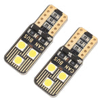 2 PZ T10 / W5W / 168 / 194 DC12V / 1,6W / 6000K / 110LM 6LED SMD-3030 Luce di ingombro per auto, con decodificatore, 6LEDs SMD-3030, with Decoder