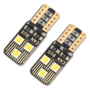 2 PZ T10 / W5W / 168 / 194 DC12V / 1,6W / 6000K / 110LM 6LED SMD-3030 Luce di ingombro per auto, con decodificatore, 6LEDs SMD-3030, with Decoder