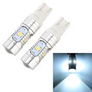 2 PZ T10 / W5W / 168 / 194 DC12V / 4,5 W / 6000 K / 360 LM 6 LED SMD-3030 Luce d'ingombro per auto, con luce dell'obiettivo del proiettore, 6LEDs SMD-3030 , with Projector Lens Light