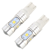 2 PZ T10 / W5W / 168 / 194 DC12V / 4,5 W / 6000 K / 360 LM 6 LED SMD-3030 Luce d'ingombro per auto, con luce dell'obiettivo del proiettore, 6LEDs SMD-3030 , with Projector Lens Light