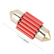 Lampada da lettura per auto 2 PZ 31mm DC12V / 1,6W / 6000K / 130LM 4LED SMD-3030, 31mm