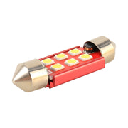 Lampada da lettura per auto 2 PZ 36mm DC12V / 2.2W / 6000K / 180LM 6LED SMD-3030, 36mm