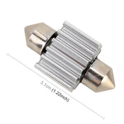 Lampada da lettura per auto 10 PZ 31mm DC12V / 2W / 7000K / 80LM 4LED SMD-5050, 31mm, 4LEDs SMD-5050