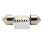 Lampada da lettura per auto 10 PZ 31mm DC12V / 2W / 7000K / 80LM 4LED SMD-5050, 31mm, 4LEDs SMD-5050