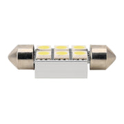Lampada da lettura per auto 10 pz 36mm DC12V / 2W / 7000K / 80LM 6LED SMD-5050, 36mm, 6LEDs SMD-5050