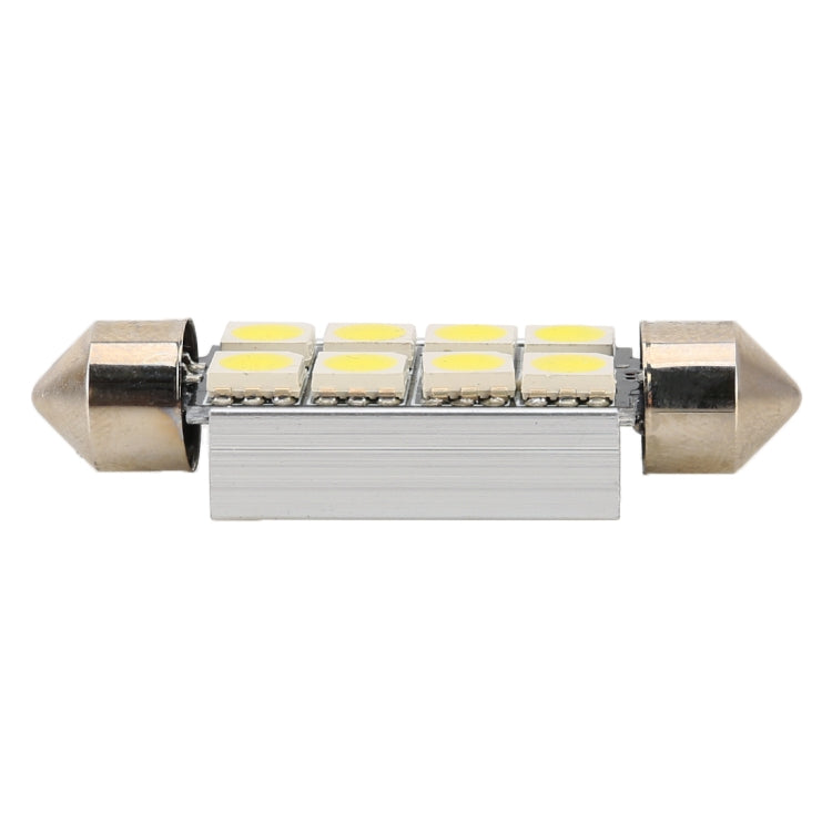 Lampada da lettura per auto 10 pz 41mm DC12V / 2W / 7000K / 80LM 8LED SMD-5050, 41mm, 8LEDs SMD-5050