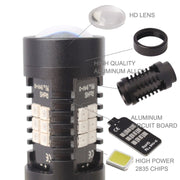 2 PZ 10,5 W 1157-2835-21smd Lampadina LED rossa per luce freno auto, DC 12-24 V, 1157