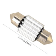 Lampada da lettura per auto 10 pezzi 31 mm DC12V / 1,7 W / 7000 K / 70 LM 2 LED SMD-5050, 31mm, 2LEDs SMD-5050
