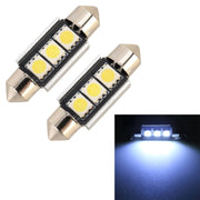 Lampada da lettura per auto 10 pezzi 36 mm DC12V / 1,7 W / 7000 K / 70 LM 3 LED SMD-5050, 36mm, 3LEDs SMD-5050