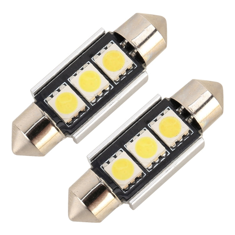 Lampada da lettura per auto 10 pezzi 36 mm DC12V / 1,7 W / 7000 K / 70 LM 3 LED SMD-5050, 36mm, 3LEDs SMD-5050